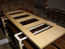 Glazed maple veneered door 